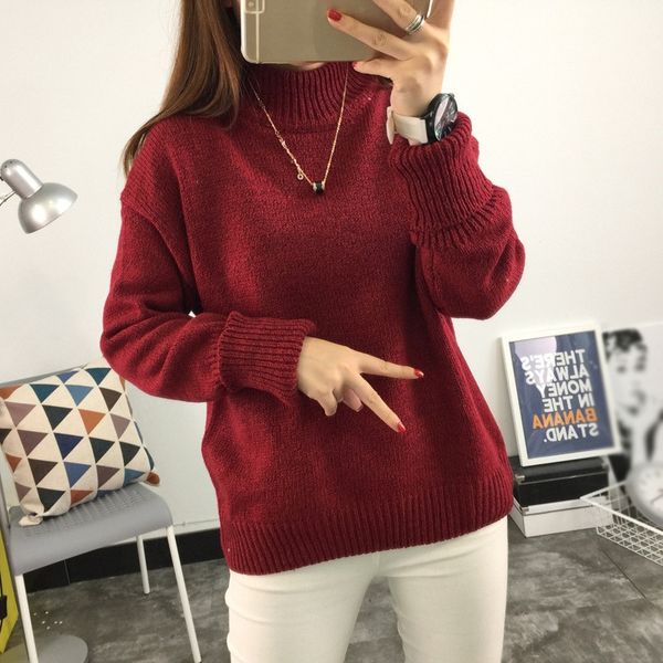 autumn winter knitted turtleneck pullover sweaters female long sleeve women sweaters, White;black
autumn winter knitted turtleneck pullover sweaters female long sleeve women sweaters, White;black