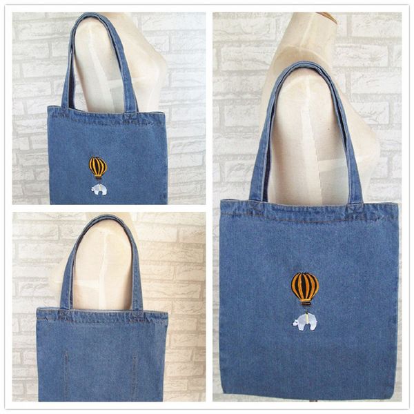 shopping bags 6pcs / lot women bag eco reusable tote pouch korean casual female large capacity shoulder denim
shopping bags 6pcs / lot women bag eco reusable tote pouch korean casual female large capacity shoulder denim