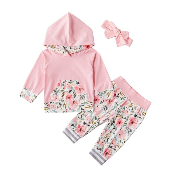 3pcs toddler baby girls clothes set long sleeve floral t-shirt long pants leggings headband outfits baby clothes set hot, White
3pcs toddler baby girls clothes set long sleeve floral t-shirt long pants leggings headband outfits baby clothes set hot, White