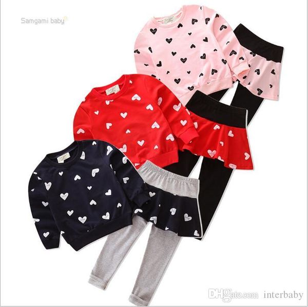 kids baby clothes girls love heart suits hoodies culottes clothing sets long sleeve ruffle pants boutique shirts outfits byp5137, White
kids baby clothes girls love heart suits hoodies culottes clothing sets long sleeve ruffle pants boutique shirts outfits byp5137, White