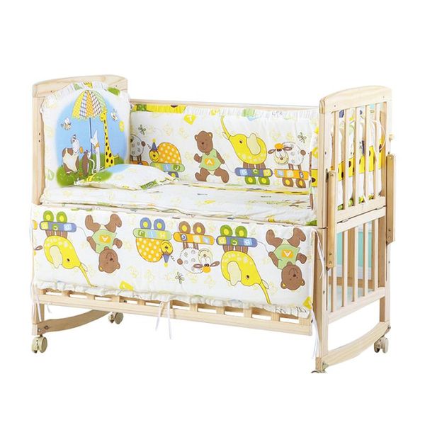 5pcs/set crib bed bumper set cotton animated pure cotton children's bed protector bedding set removable and washable
5pcs/set crib bed bumper set cotton animated pure cotton children's bed protector bedding set removable and washable