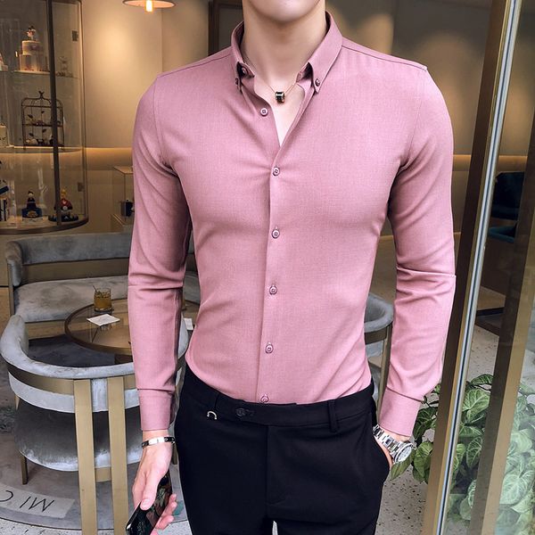 simple men dress shirt autumn winter new long sleeve mens casual shirts slim fit business formal wear prom tuxedo shirt 3xl, White;black
simple men dress shirt autumn winter new long sleeve mens casual shirts slim fit business formal wear prom tuxedo shirt 3xl, White;black