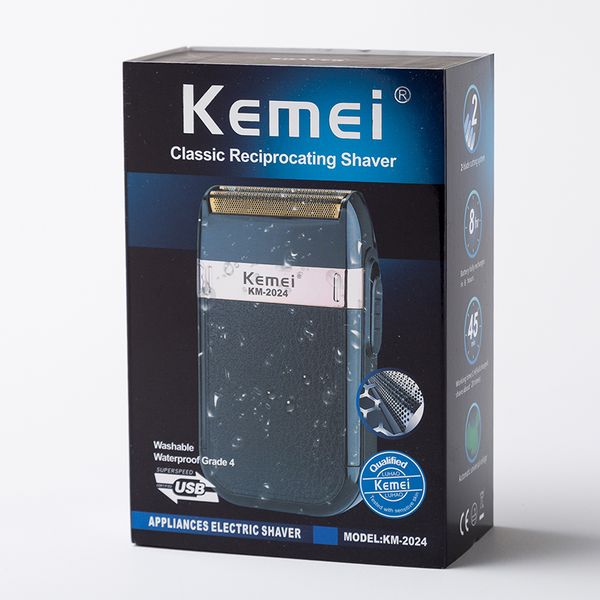 kemei km-2024 электробритва для мужчин твин клинка водонепроницаемый поршневые аккумуляторный бритва usb аккумуляторная бритье машина парикм
kemei km-2024 электробритва для мужчин твин клинка водонепроницаемый поршневые аккумуляторный бритва usb аккумуляторная бритье машина парикм