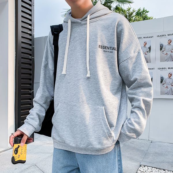 2019 autumn and winter men's new casual solid color letter printing round neck hoodies loose temperament trend cotton, Black
2019 autumn and winter men's new casual solid color letter printing round neck hoodies loose temperament trend cotton, Black