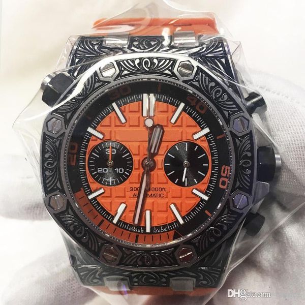 2018 latest 2019 luxury carving international first-line men's watch stainless steel dial mechanical watch sports watch sapphire face, Slivery;brown
2018 latest 2019 luxury carving international first-line men's watch stainless steel dial mechanical watch sports watch sapphire face, Slivery;brown
