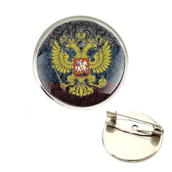 classic fashion russian national emblem double eagle symbol brooch badge glass cabochon dome for bag clothes decoration pins, Gray
classic fashion russian national emblem double eagle symbol brooch badge glass cabochon dome for bag clothes decoration pins, Gray