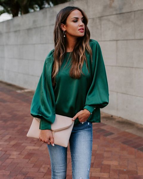 2019 new daisy brand puff sleeve crew neck rayon material ladies fashion design d.green blouse, White
2019 new daisy brand puff sleeve crew neck rayon material ladies fashion design d.green blouse, White