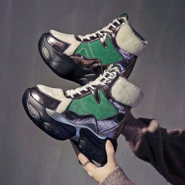 women boots winter warm snow boots women ankle for female platform wedges increaseing mujer plush shoes a63-87, Black
women boots winter warm snow boots women ankle for female platform wedges increaseing mujer plush shoes a63-87, Black