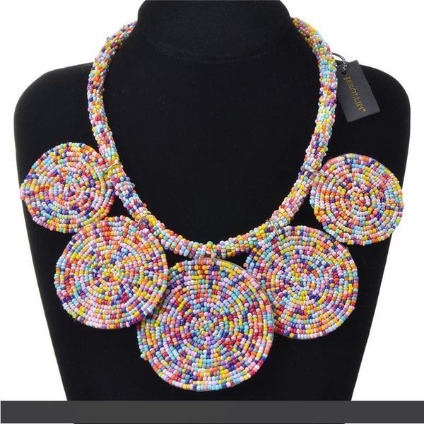 jerollin 7 colors beads braided statement necklace geometric chunky bib collar pendant necklaces for women jewelry accessories, Silver
jerollin 7 colors beads braided statement necklace geometric chunky bib collar pendant necklaces for women jewelry accessories, Silver