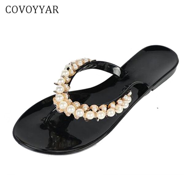 covoyyar 2019 bohemia beaded women flip flops summer beach slippers female bling pearl decor slide flat jelly shoes wsl21, Black
covoyyar 2019 bohemia beaded women flip flops summer beach slippers female bling pearl decor slide flat jelly shoes wsl21, Black