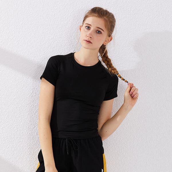 yoga short sleeve t-shirt women's summer sports fitness running speed dry breathable shirts slim solid color trainning wear, White;red
yoga short sleeve t-shirt women's summer sports fitness running speed dry breathable shirts slim solid color trainning wear, White;red