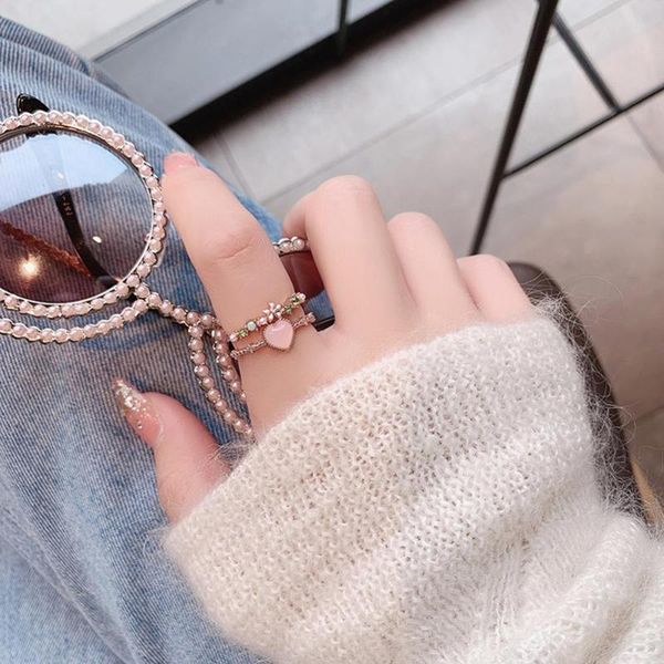 cluster rings sweet lovely heart flower for lady candy color double-layer opening finger women crystal wedding, Golden;silver
cluster rings sweet lovely heart flower for lady candy color double-layer opening finger women crystal wedding, Golden;silver
