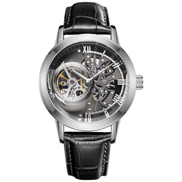 men automatic watch,mens mechanical watches oblvlo man 50m waterproof skeleton wristwatch punk sport fashion montre vm 1, Slivery;brown
men automatic watch,mens mechanical watches oblvlo man 50m waterproof skeleton wristwatch punk sport fashion montre vm 1, Slivery;brown