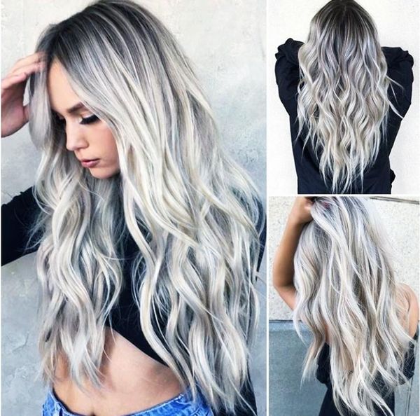 new style 26" fashion long hair wig natural wave cosplay wig synthetic full wig ombre color hair style role-playing christmas wigs, Black
new style 26" fashion long hair wig natural wave cosplay wig synthetic full wig ombre color hair style role-playing christmas wigs, Black