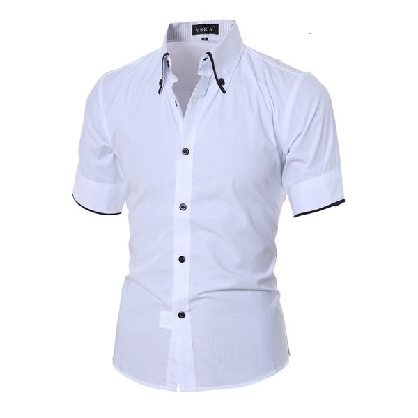 fashion design men's short sleeved shirts pure color man slim fit summer clothing drop shipping, White;black
fashion design men's short sleeved shirts pure color man slim fit summer clothing drop shipping, White;black