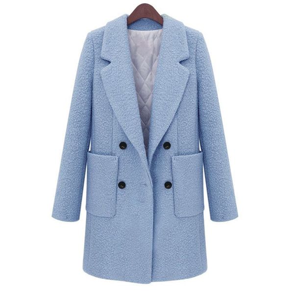 women's wool & blends zadorin long coats for winter women solid thick warm sleeve tweed double breasted coat blazer elegant overcoat, Black
women's wool & blends zadorin long coats for winter women solid thick warm sleeve tweed double breasted coat blazer elegant overcoat, Black