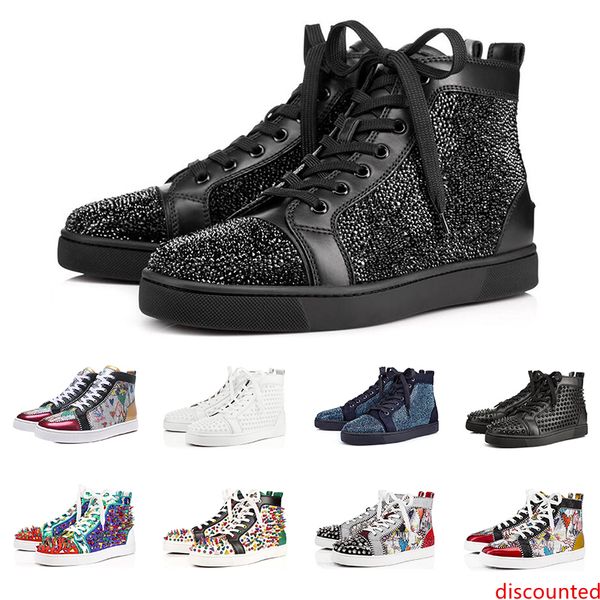 2019 fashion luxury sneakers designer shoes s for men women high cut spikes party lovers genuine leather casual rivet sneaker
2019 fashion luxury sneakers designer shoes s for men women high cut spikes party lovers genuine leather casual rivet sneaker