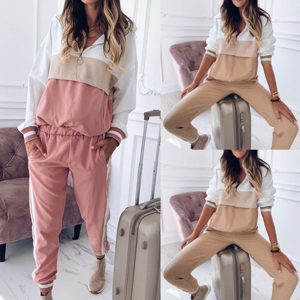 women tracksuit sweatshirt pants sets sport long sleeve wear casual suit sets stitching simple sweatshirt fashion sports sets#15, Black
women tracksuit sweatshirt pants sets sport long sleeve wear casual suit sets stitching simple sweatshirt fashion sports sets#15, Black
