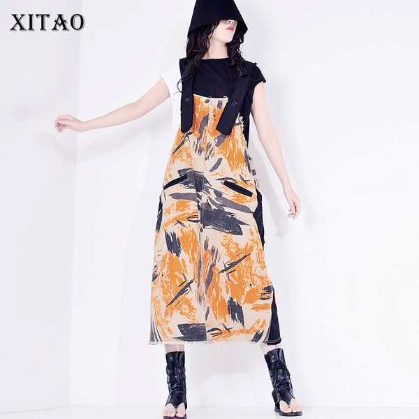 xitao casual print side split dress women 2020 summer tide fashion new style sleeveless pocket square collar spliced xj4424, Black;gray
xitao casual print side split dress women 2020 summer tide fashion new style sleeveless pocket square collar spliced xj4424, Black;gray