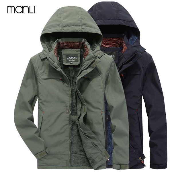 manli men's winter fleece thermal hiking jackets outdoor sports windbreaker hiking trekking camping plus size 4xl coat, Blue;black 
manli men's winter fleece thermal hiking jackets outdoor sports windbreaker hiking trekking camping plus size 4xl coat, Blue;black