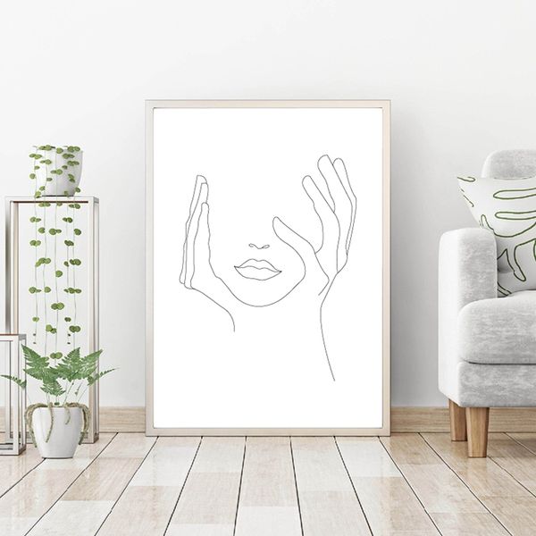 hands on face lips wall art canvas posters prints sketch art line drawin painting minimalist woman wall picture home decoration
hands on face lips wall art canvas posters prints sketch art line drawin painting minimalist woman wall picture home decoration