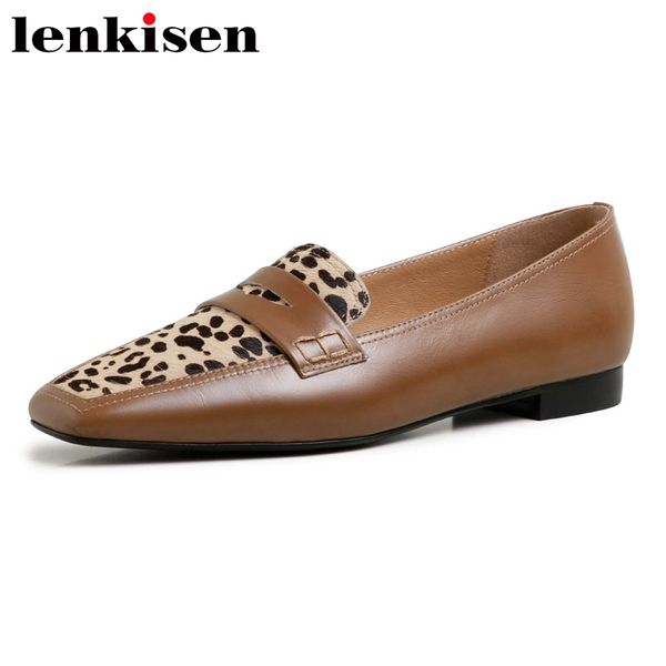 lenkisen new loafer genuine leather square toe low heels shoes women leopard print young lady daily wear deep mouth pumps l29, Black
lenkisen new loafer genuine leather square toe low heels shoes women leopard print young lady daily wear deep mouth pumps l29, Black
