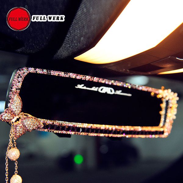 1pc car diamond interior rearview mirror bling butterfly flower car interior mirror decoration for girls women auto accessories
1pc car diamond interior rearview mirror bling butterfly flower car interior mirror decoration for girls women auto accessories