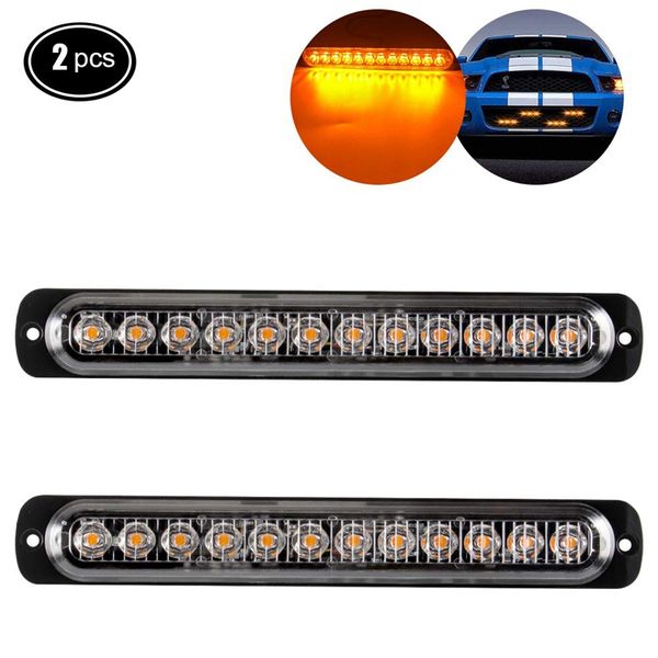dhbh-2pcs 12led amber led light-head emergency beacon hazard warning light flashing strobe light bar surface mount for construct
dhbh-2pcs 12led amber led light-head emergency beacon hazard warning light flashing strobe light bar surface mount for construct