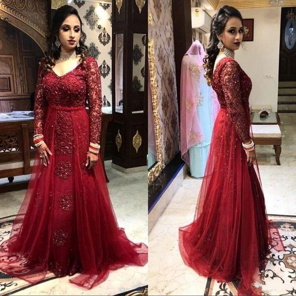 vintage dark red v-neck mermaid evening gowns lace appliques long sleeves zipper back floor length arabic style prom dresses, Black;red
vintage dark red v-neck mermaid evening gowns lace appliques long sleeves zipper back floor length arabic style prom dresses, Black;red