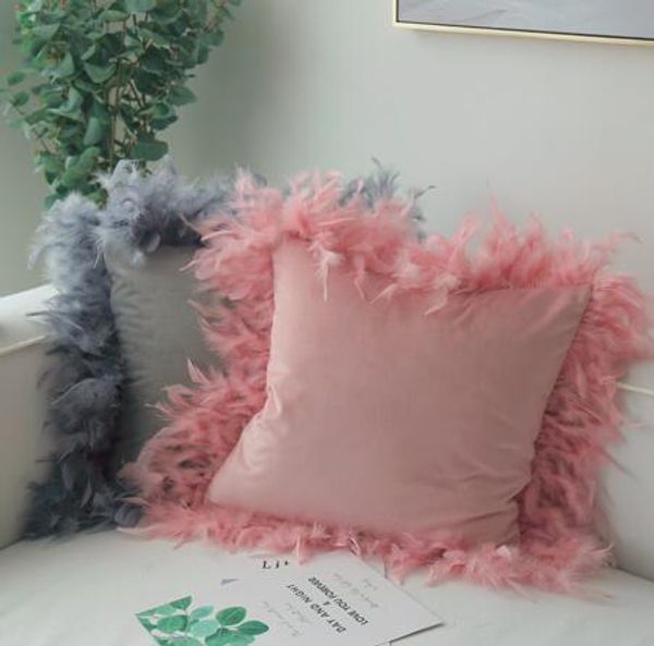 new beauty cushion cover white europe velvet fabric feather around pillow case cushion sofa bed home room dec fg940-2
new beauty cushion cover white europe velvet fabric feather around pillow case cushion sofa bed home room dec fg940-2
