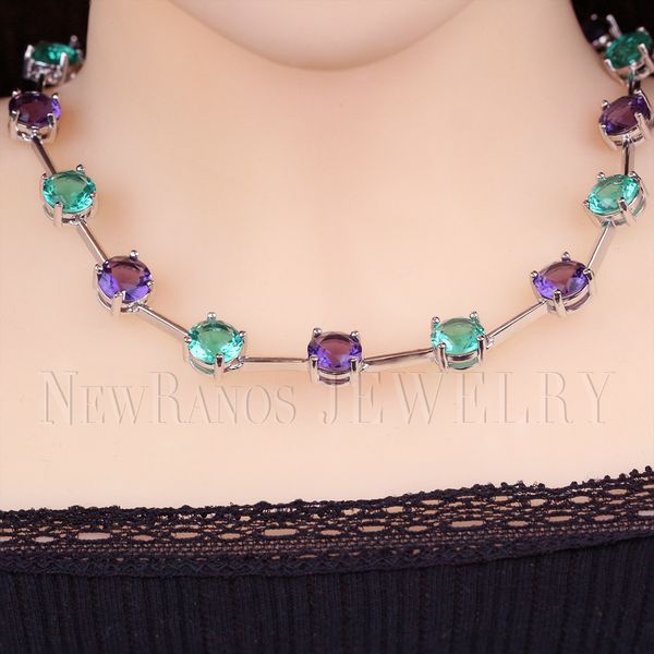 newranos natural crystal stone choker necklace multicolor stone necklace statement jewelry for women fashion jewelry nfx0012004, Silver
newranos natural crystal stone choker necklace multicolor stone necklace statement jewelry for women fashion jewelry nfx0012004, Silver