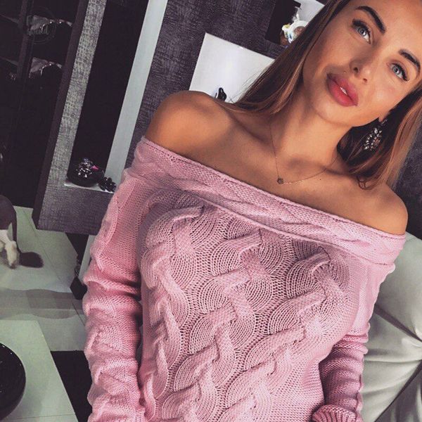 2019 новый вязаный свитер sexy плеча с длинным рукавом пуловер топы осень fashional женщины свитер и пуловеры, White;black
2019 новый вязаный свитер sexy плеча с длинным рукавом пуловер топы осень fashional женщины свитер и пуловеры, White;black