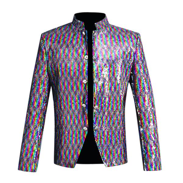 sagace men advanced sequins suits costumes suit jacket single-breasted long-sleeved slim temperament suits sale, White;black
sagace men advanced sequins suits costumes suit jacket single-breasted long-sleeved slim temperament suits sale, White;black