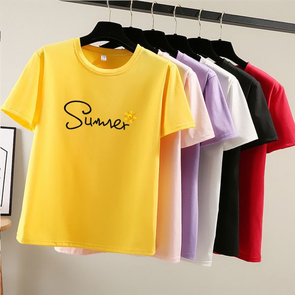 2019 new women summer t shirt fashion letter printed o-neck fashion tee shirts female girls short sleeve t shirt clothing, White
2019 new women summer t shirt fashion letter printed o-neck fashion tee shirts female girls short sleeve t shirt clothing, White