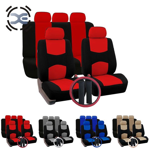 5 seats cloth art 4 colors include steering covers / seat belts padding car seat cover protector interior accessories t212
5 seats cloth art 4 colors include steering covers / seat belts padding car seat cover protector interior accessories t212