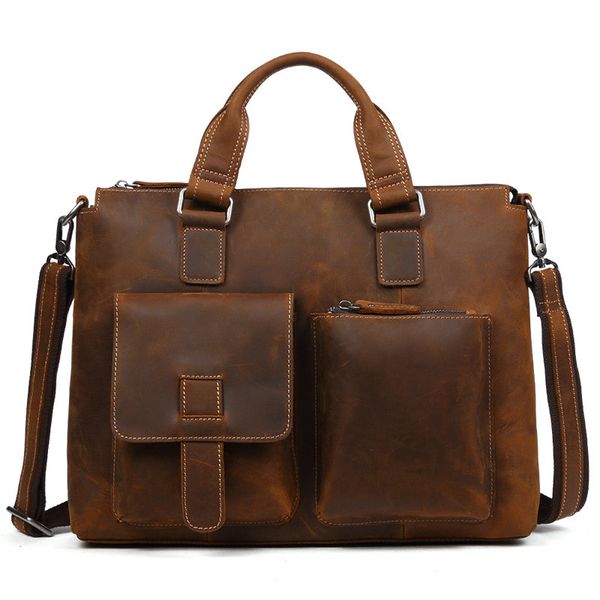 men's leather briefcases men business crazy horse genuine leather crosboby shoulder bag 15"lapbag handbag for male gw10
men's leather briefcases men business crazy horse genuine leather crosboby shoulder bag 15"lapbag handbag for male gw10
