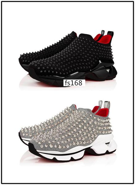 brand designer spike sock sneaker men women cotton casual shoes luxury red bottom chunky flat heel shoes 2, Black
brand designer spike sock sneaker men women cotton casual shoes luxury red bottom chunky flat heel shoes 2, Black