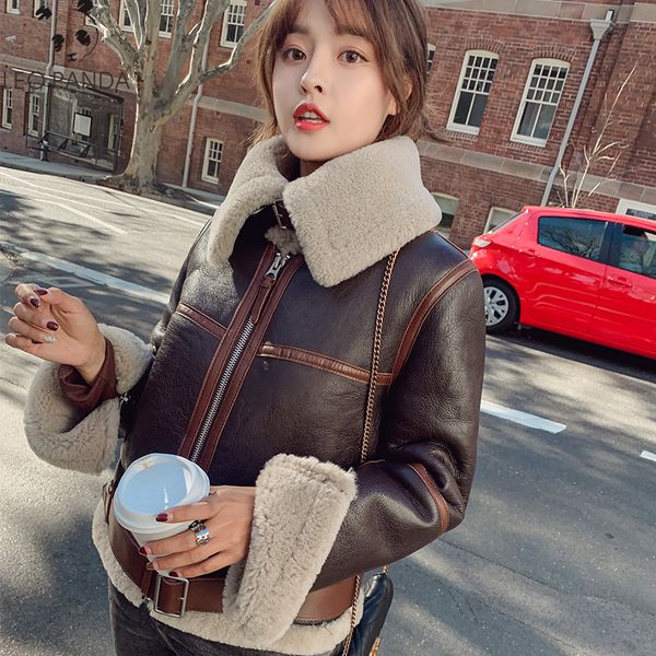 2019 women's real sheepskin coat lady genuine sheep leather with fur short jacket 100% real lambskin jacket, Black
2019 women's real sheepskin coat lady genuine sheep leather with fur short jacket 100% real lambskin jacket, Black