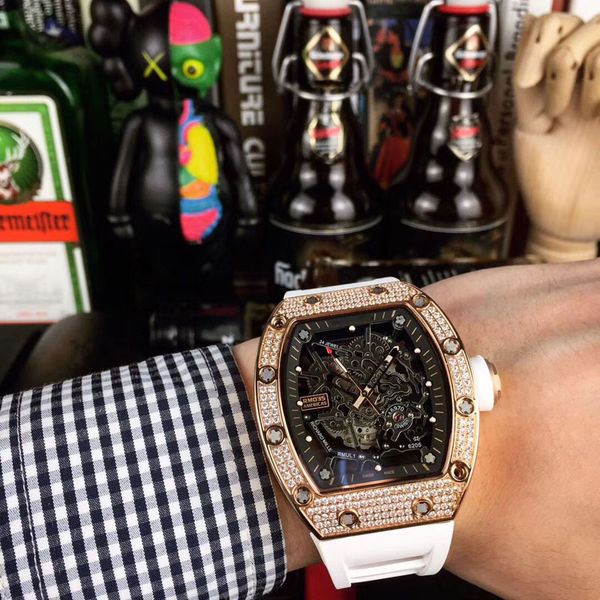 new men diamond mechanical watches luxury designer men's automatic sports watch tonneau skeleton rubber male clock relogio masculino, Slivery;brown 
new men diamond mechanical watches luxury designer men's automatic sports watch tonneau skeleton rubber male clock relogio masculino, Slivery;brown