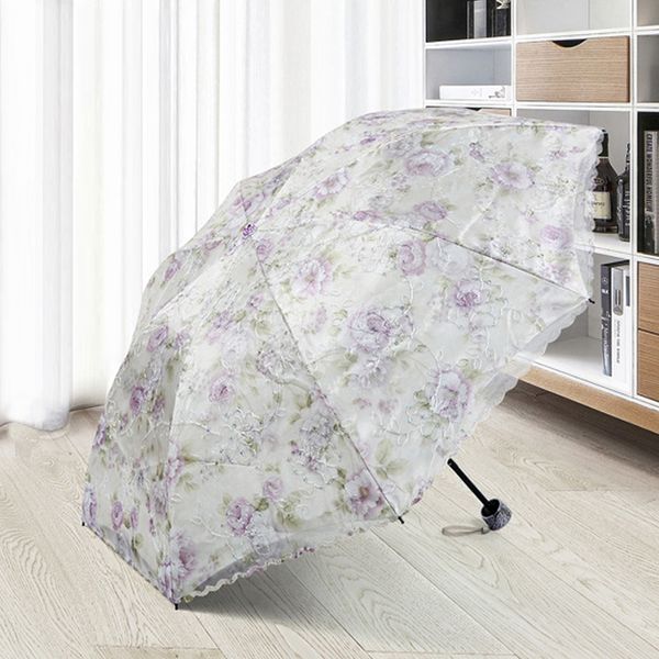 embroidery lace flower female women umbrella 3 fold anti uv protection sun shade windproof small girl rain umbrella sunscreen
embroidery lace flower female women umbrella 3 fold anti uv protection sun shade windproof small girl rain umbrella sunscreen