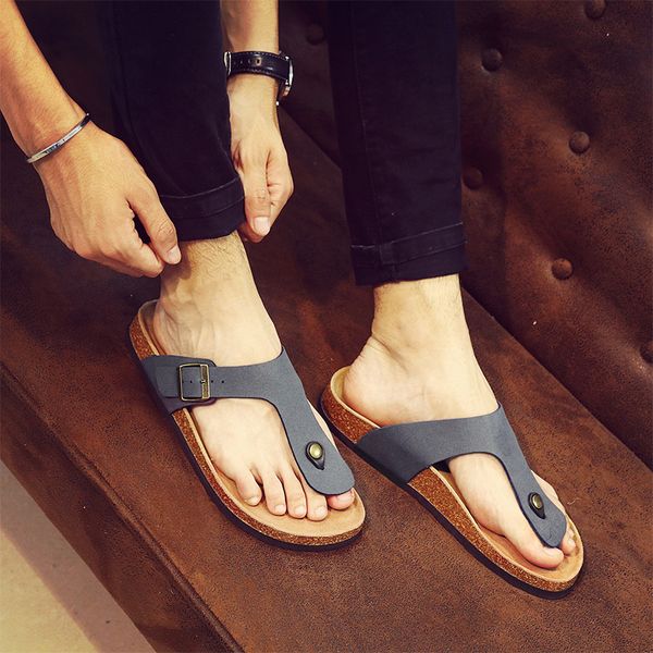 2020 men's leather mule slippers soft cork flip flops buckle slides footwear for men women 35-46, Black
2020 men's leather mule slippers soft cork flip flops buckle slides footwear for men women 35-46, Black