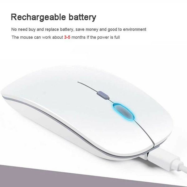 New 2 4ghz rechargeable wirele mou e ilent button ultra thin u b optical mice 
New 2 4ghz rechargeable wirele mou e ilent button ultra thin u b optical mice