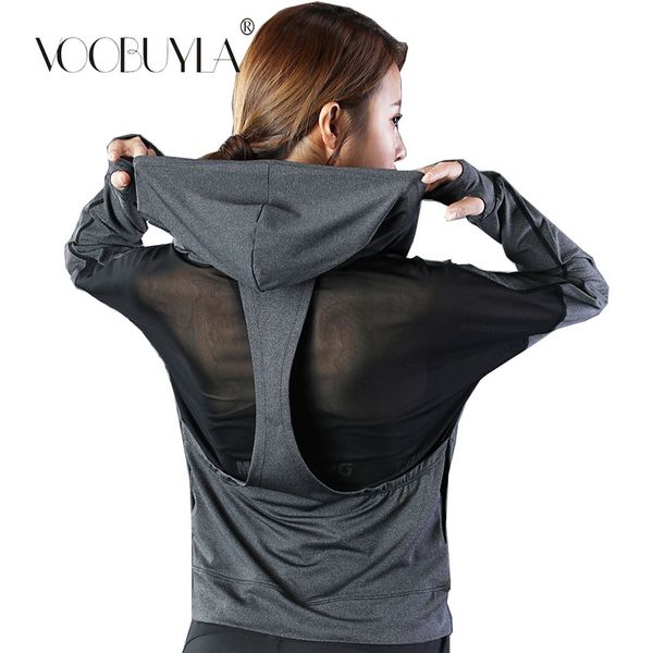voobuyla women yoga running jacket mesh polyester long sleeve outdoor training fitness yoga sport coats breathable shirt, Black;red
voobuyla women yoga running jacket mesh polyester long sleeve outdoor training fitness yoga sport coats breathable shirt, Black;red