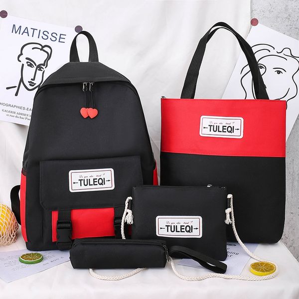 backpack bag set 4pcs/set school book bag canvas new fashion preppy style teenager travel shoulders purse shopping mochilas
backpack bag set 4pcs/set school book bag canvas new fashion preppy style teenager travel shoulders purse shopping mochilas