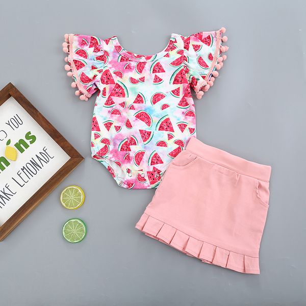 clothing sets baby girl cute summer romper skirt 2pcs outfits set toddler infant girls flare sleeve watermelon print jumpsuits, White
clothing sets baby girl cute summer romper skirt 2pcs outfits set toddler infant girls flare sleeve watermelon print jumpsuits, White