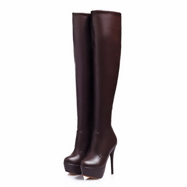super pull on boots thigh high boots faux leather stretchy over knee zapatos de mujer shoes woman large size 39 45 44, Black
super pull on boots thigh high boots faux leather stretchy over knee zapatos de mujer shoes woman large size 39 45 44, Black