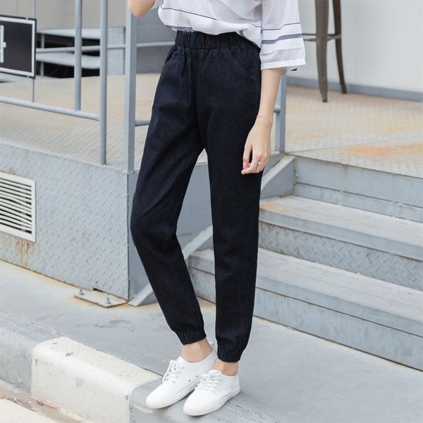 2016 new plus size women jeans mid waist woman harem pants summer denim jeans pants light washed loose cotton haren trousers, Blue
2016 new plus size women jeans mid waist woman harem pants summer denim jeans pants light washed loose cotton haren trousers, Blue