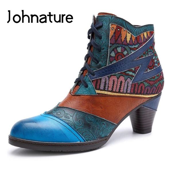 johnature platform boots 2019 new winter women shoes genuine leather zip round toe hand-painted cross-tied handmade ankle boots, Black
johnature platform boots 2019 new winter women shoes genuine leather zip round toe hand-painted cross-tied handmade ankle boots, Black