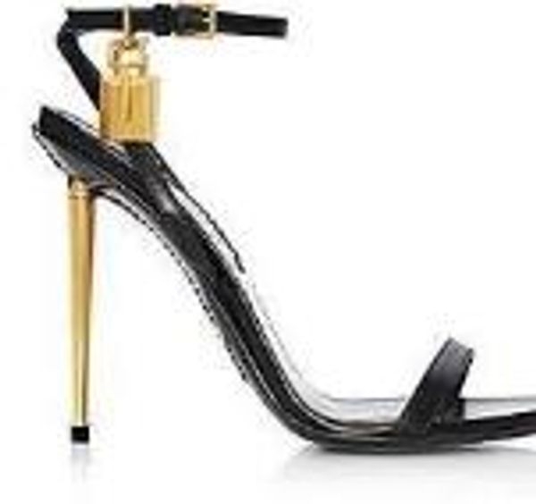 designer-diator sandals ankle strap padlock women pumps open toe metal heels women shoes, Black
designer-diator sandals ankle strap padlock women pumps open toe metal heels women shoes, Black
