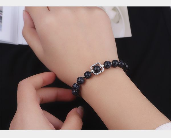 maxi korean granny chic blue sandstone lucky star and month bracelet, Black
maxi korean granny chic blue sandstone lucky star and month bracelet, Black